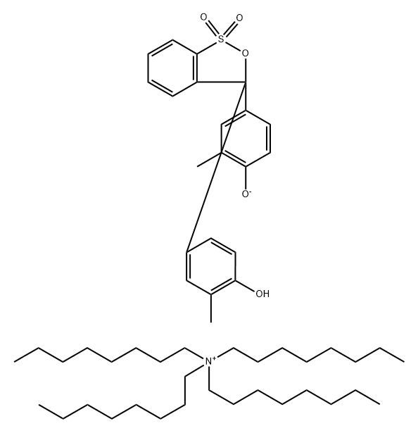 CRESOL RED TETRAOCTYLAMMONIUM SALT SOL.& Struktur