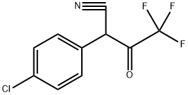 Benzeneacetonitrile, 4-chloro-α-(2,2,2-trifluoroacetyl)- Struktur