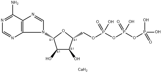 Adenosine 5'-(tetrahydrogen triphosphate), calcium salt (1:) Struktur