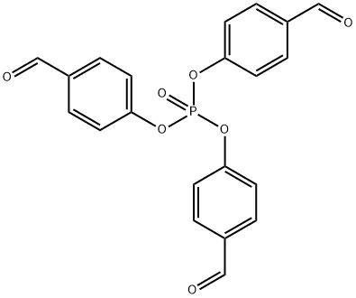 Benzaldehyde, 4,4',4''-[phosphinylidynetris(oxy)]tris- Struktur