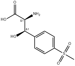 L-Phenylalanine, β-hydroxy-4-(methylsulfonyl)-, (βR)- Struktur