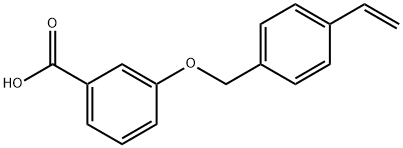 3-[(4-Ethenylphenyl)methoxy]benzoic acid Struktur