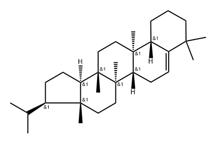 D:B-Friedo-B':A'-neogammacer-5-ene Struktur