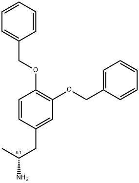 Benzeneethanamine, α-methyl-3,4-bis(phenylmethoxy)-, (αR)- Struktur