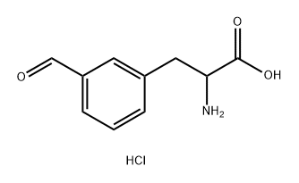 Phenylalanine, 3-formyl-, hydrochloride (1:1) Struktur