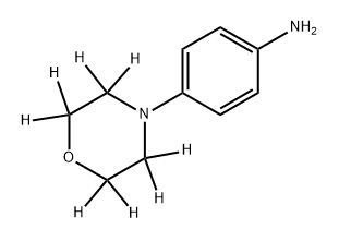 4-Morpholinoaniline-d8 Struktur