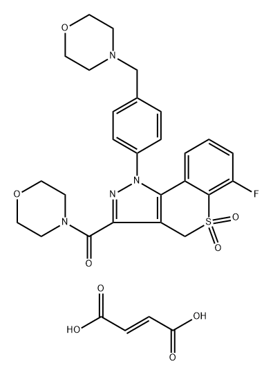 MSC2360844 hemifumarate Struktur