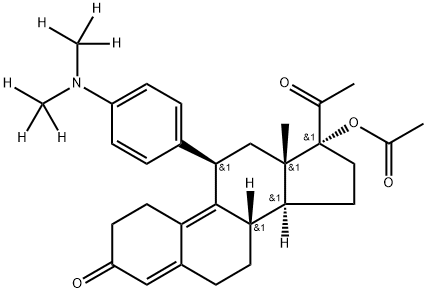 Ulipristal Acetate-d6 Struktur