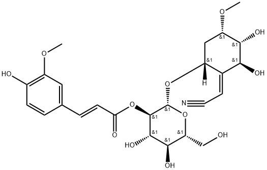 DEMETHYLSIMMONDSIN-2'-FERULATE, 4-(P) Struktur