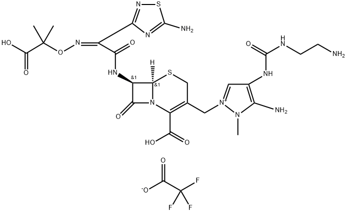 Ceftolozane trifluoroacetate salt Struktur