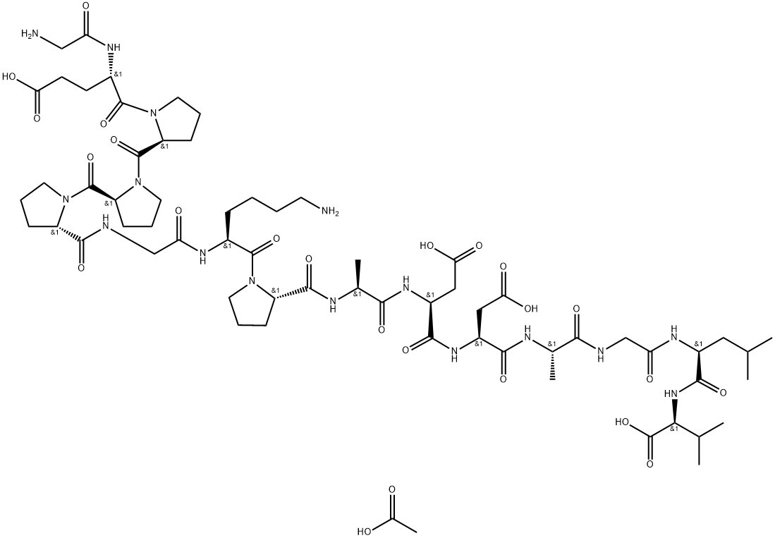 BPC 157 (acetate) Struktur