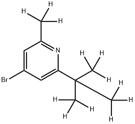 4-Bromo-[2-methyl-6-(tert-butyl)-d12]-pyridine Struktur