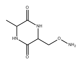 2,5-Piperazinedione,3-[(aminooxy)methyl]-6-methyl-,stereoisomer(8CI) Struktur