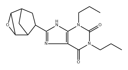 3,9-Dihydro-8-(3-oxatricyclo[3.2.1.02,4]oct-6-yl)-1,3-dipropyl-1H-purine-2,6-dione Struktur