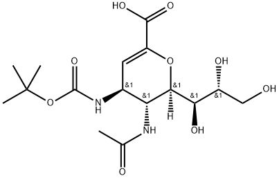 4-N-tert-Butyloxycarbonyl ZanaMivir AMine Struktur