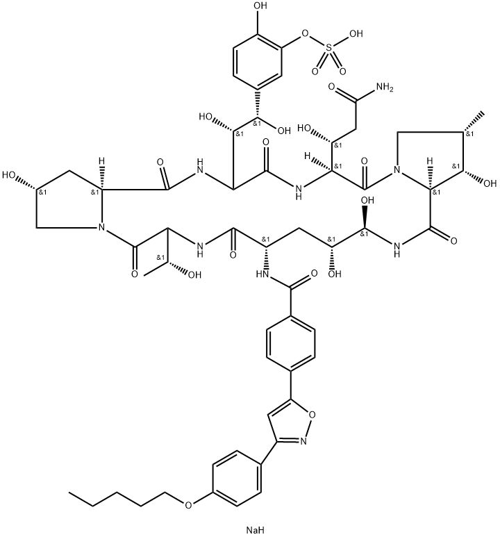 Micafungin Sodium Stereoisomer Struktur