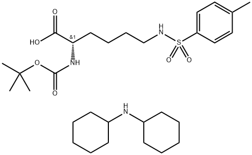 Nα-Boc-Nε-4-toluenesulfonyl-L-lysine dicyclohexylammonium salt Struktur