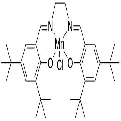 (SP-5-13)-Chloro[[2,2'-[1,2-ethanediylbis[(nitrilo-κN)methylidyne]]bis[4,6-bis(1,1-dimethylethyl)phenolato-κO]](2-)]manganese Struktur