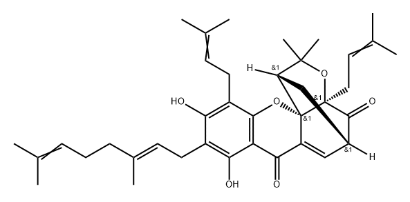 Desoxygambogenin Struktur