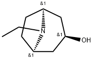 8-Azabicyclo[3.2.1]octan-3-ol, 8-ethyl-, (3-endo)- Struktur