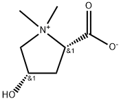 Pyrrolidinium, 2-carboxy-4-hydroxy-1,1-dimethyl-, inner salt, (2S,4S)- Struktur