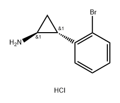 Cyclopropanamine, 2-(2-bromophenyl)-, hydrochloride, trans- (9CI) Struktur