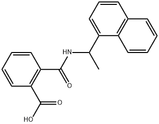 2-((1-(Naphthalen-1-yl)ethyl)carbamoyl)benzoicacid Struktur