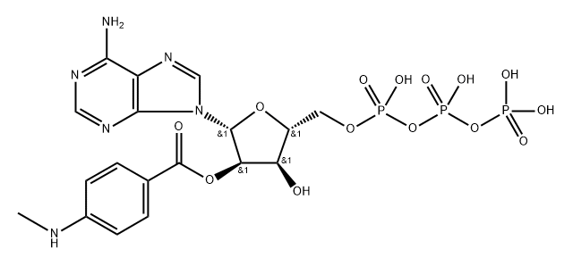 2'/3'-(N-Methylanthraniloyl)-adenosine-5'-triphosphate triethylammonium salt Struktur