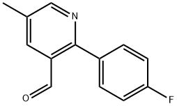 2-(4-Fluorophenyl)-5-methylnicotinaldehyde Struktur