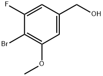 (4-Bromo-3-fluoro-5-methoxyphenyl)methanol Struktur