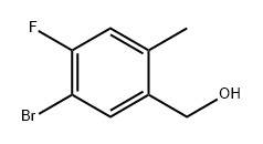 (5-bromo-4-fluoro-2-methylphenyl)methanol Struktur