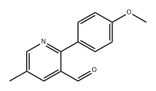 2-(4-Methoxyphenyl)-5-methylnicotinaldehyde Struktur