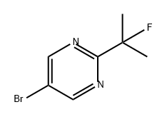 5-bromo-2-(2-fluoropropan-2-yl)pyrimidine Struktur