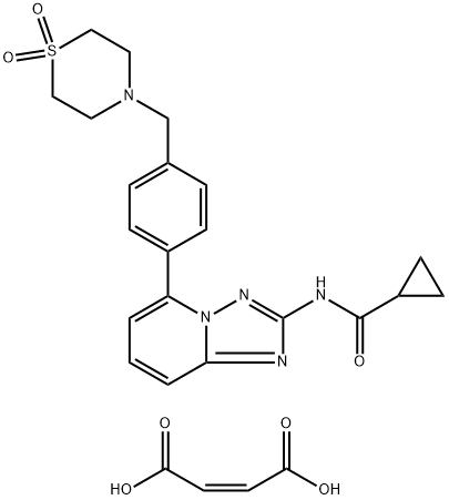 Filgotinib maleate Struktur