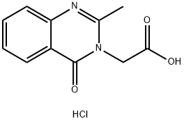 2-(2-Methyl-4-oxo-3,4-dihydroquinazolin-3-yl)acetic acid hydrochloride Struktur