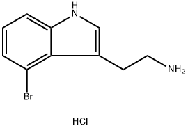 2-(4-bromo-1H-indol-3-yl)ethan-1-amine hydrochloride Struktur