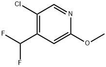 5-Chloro-4-(difluoromethyl)-2-methoxypyridine Struktur