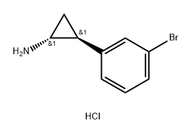 2-(3-bromophenyl)cyclopropanamine hydrochloride Struktur