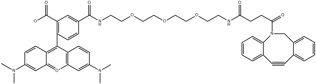 5-TAMRA-PEG3-DBCO Structure