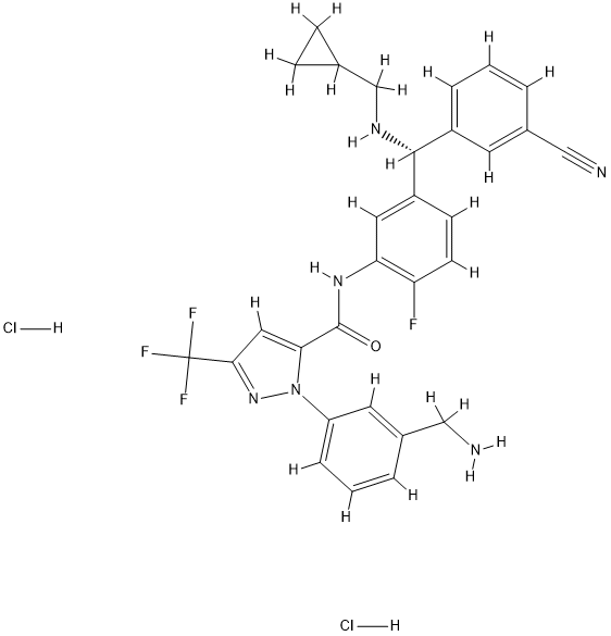 Berotralstat hydrochloride Struktur