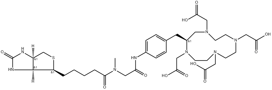 DOTA-Biotin-Sarcosine Struktur