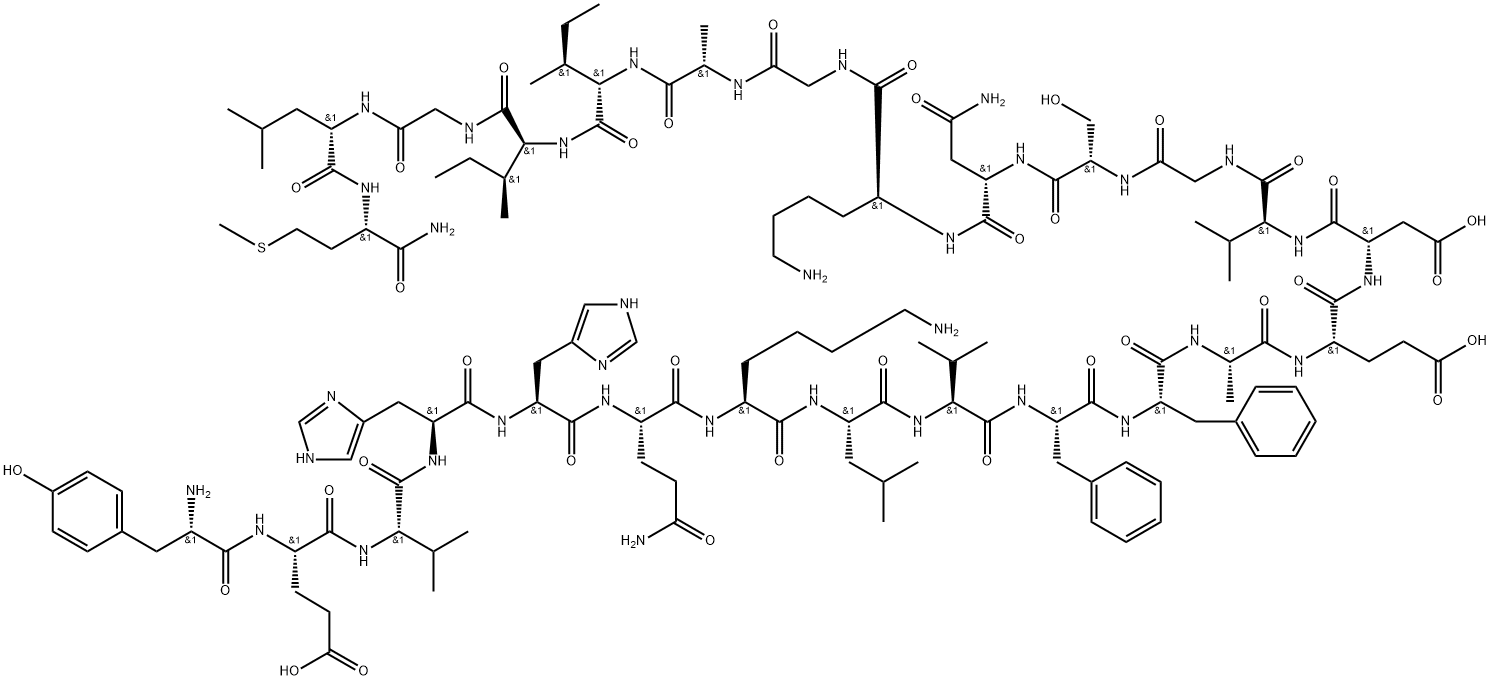 β-Amyloid (10-35), amide Struktur