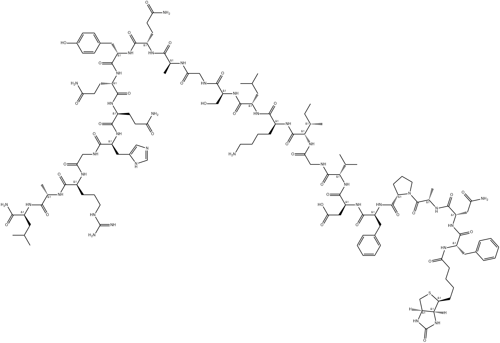 BIOTINYL-OBESTATIN (RAT) Struktur