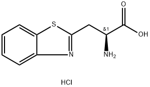 (2S)-2-Amino-3-(1,3-benzothiazol-2-yl)propanoic acid hydrochloride Struktur