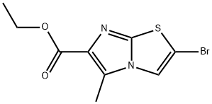 ethyl 2-bromo-5-methylimidazo[2,1-b]thiazole-6-carboxylate Struktur