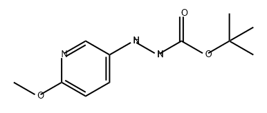 tert-butyl N-[(6-methoxypyridin-3-yl)amino]carbamate Struktur