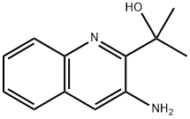 2-Quinolinemethanol, 3-amino-α,α-dimethyl- Struktur