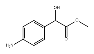 Benzeneacetic acid, 4-amino-α-hydroxy-, methyl ester Struktur