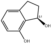 (R)-2,3-dihydro-1H-indene-1,7-diol Struktur