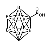 m-Carborane-1-carboxylic Acid Struktur